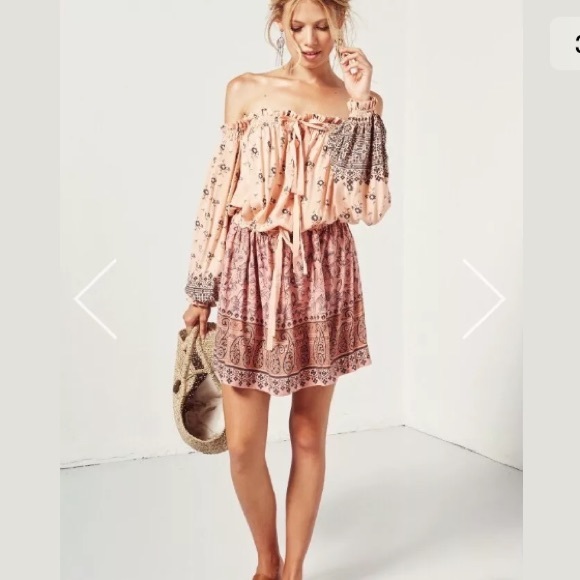 Spell & The Gypsy Lionheart Off Shoulder Dress - Picture 3 of 6